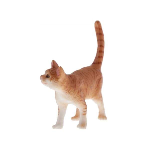 Hand-painted mini animal figurine: cat 1