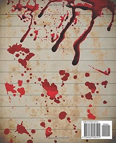 Composition Notebook: Bloody: College-ruled | 7.5" x 9.25" | 100 pages |