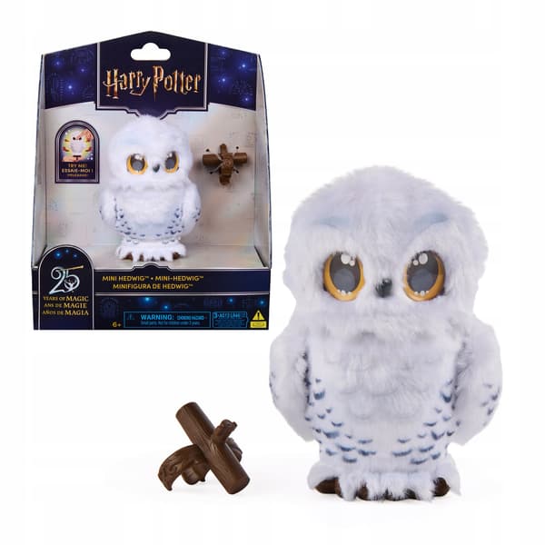 HARRY POTTER HEDWIG INTERACTIVE MINI WHITE OWL WITH MOVING WINGS