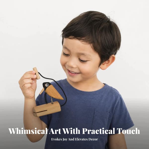 Wooden Drumming Tree Avian Toy Educational Drumming Tree