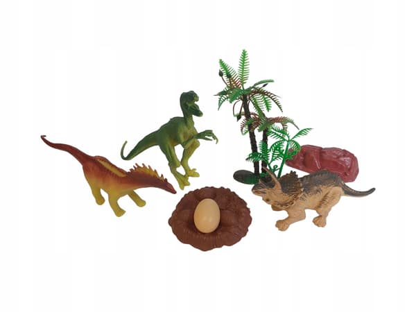 ANIMAL SET – Animal set with decorations – DINOSAURS – complete set