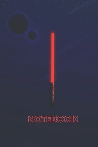 Notebook: Red lightsaber