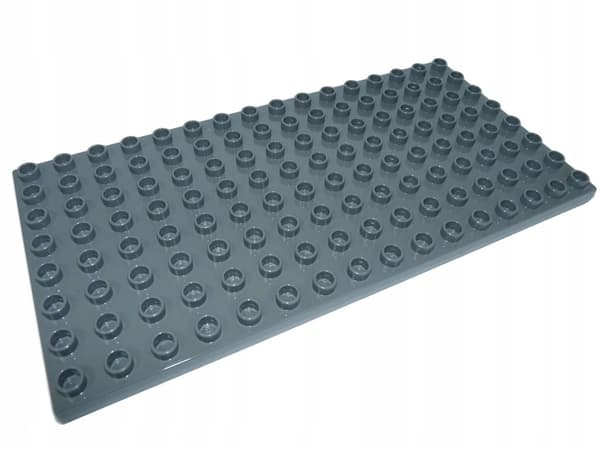 LS NEW LEGO DUPLO BRICK – 8x16 TILE – GREY (Dark Stone Grey)