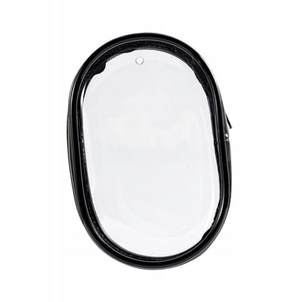 Clear PVC Display Bag with Dust-proof Zip Fastening – Round Bag