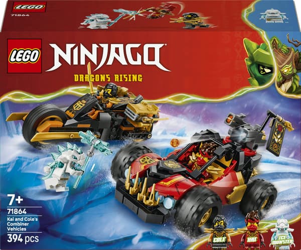 LEGO NINJAGO Kai and Cole’s Multi-Function Vehicles 71864