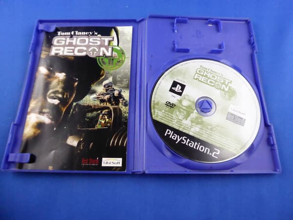 TOM CLANCY'S GHOST RECON – game disc in very good+ condition, complete PS2 set