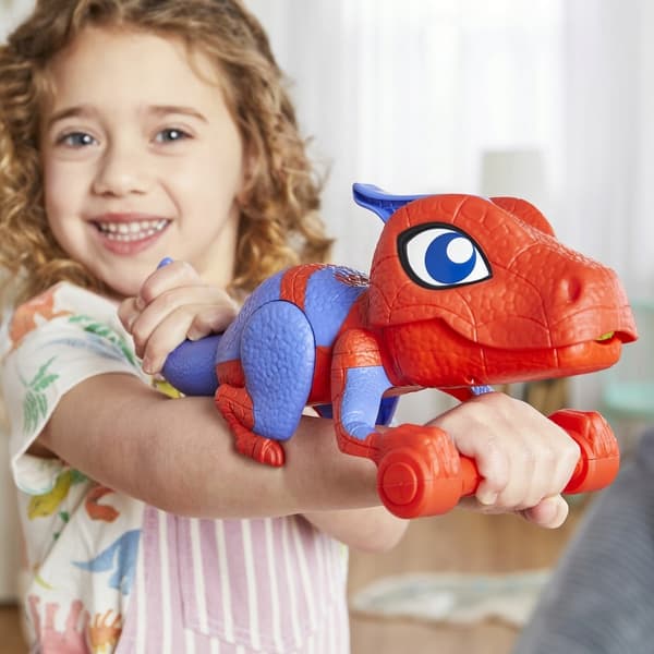 MARVEL Spidey and Friends Dino-Webs Launcher Spidey-Rex + Darts HASBRO