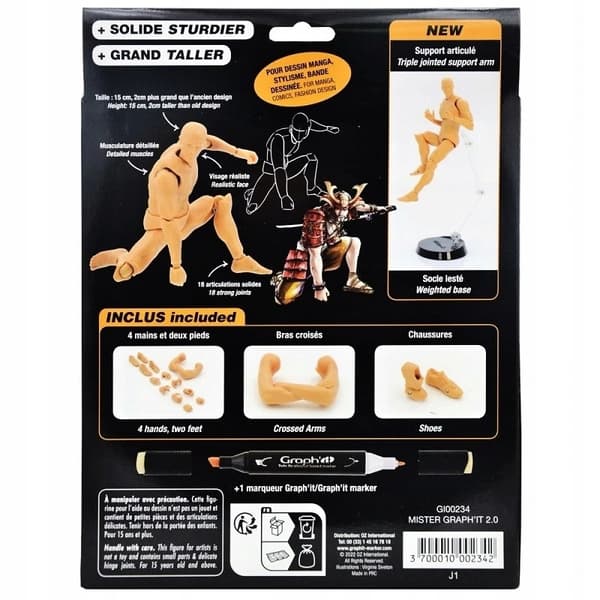 GRAPH'IT articulated figurine, Body Kun man