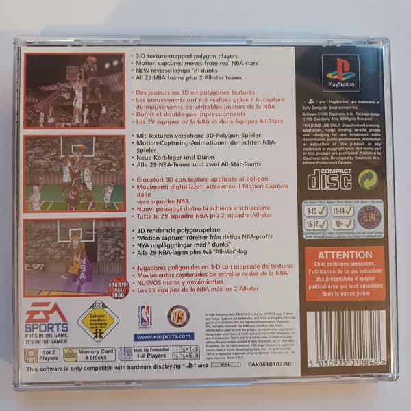 NBA Live 97, PlayStation, PS1, PSX