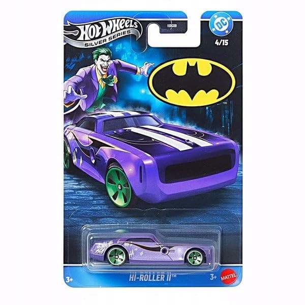 Hot Wheels Batman HI-Roller II Car, 1:64 scale