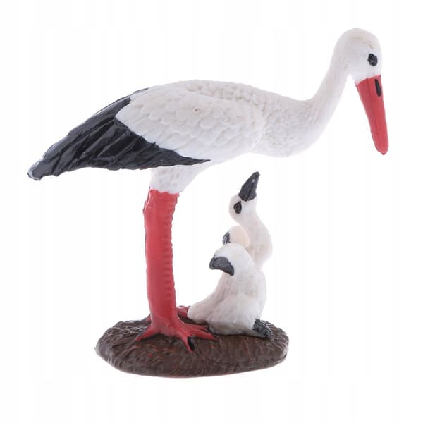 Jungle Wildlife White Crane Animal Model