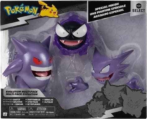 Pokémon – Multi-Stage Evolution Set (Gastly, Haunter, Gengar)