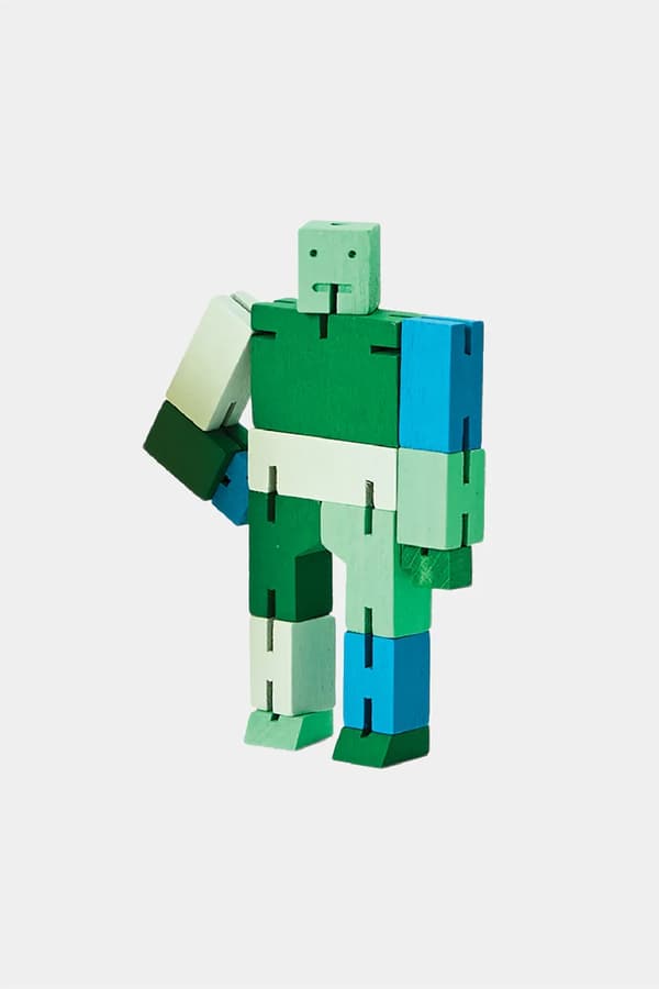 Areaware Cubebot micro, green, multicoloured, Areaware