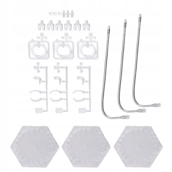 3-pack ABS figurine stand – Foldable stainless steel doll 59