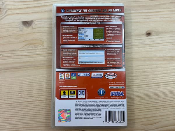 FOOTBALL MANAGER HANDHELD 2008 – perfect disc – complete PSP set