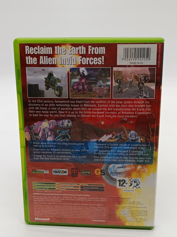 ROBOTECH INVASION game for Microsoft Xbox CLASSIC