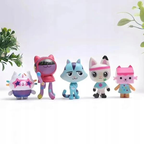 13 cat figurines