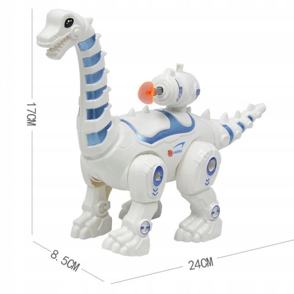 LARGE ROBOT DINOSAUR TREX WALKS, ROARS, GLOWS AND BREATHES FIRE