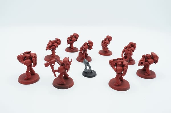 Warhammer 40k Space Marines Devastator Squad – set of 9 plastic miniatures
