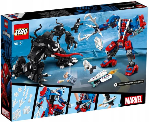 LEGO SUPER HEROES 76115 Spider-Mech vs Venom Spider-Man Ghost MARVEL