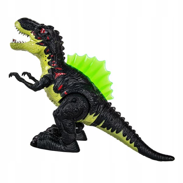 LARGE T-REX DINOSAUR: STEAMING, ROARING, WALKING, LIGHT-UP FIGURES FOR CHILDREN – 20 CM