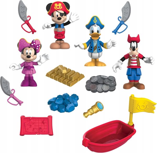 Just Play Mickey Mouse Mickey Pirate Adventure Set, 14 pieces