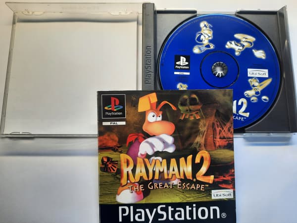 RAYMAN 2: THE GREAT ESCAPE – PSX, PS1, 2D platform game – PLAYSTATION EXCLUSIVE