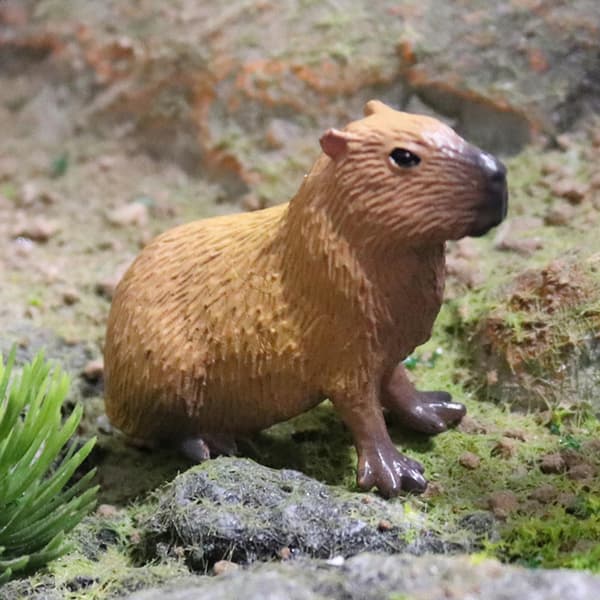 Capybara figurines Capybara statue Play set for