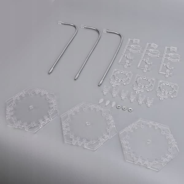 3-pack ABS figurine stand – Foldable stainless steel doll 59