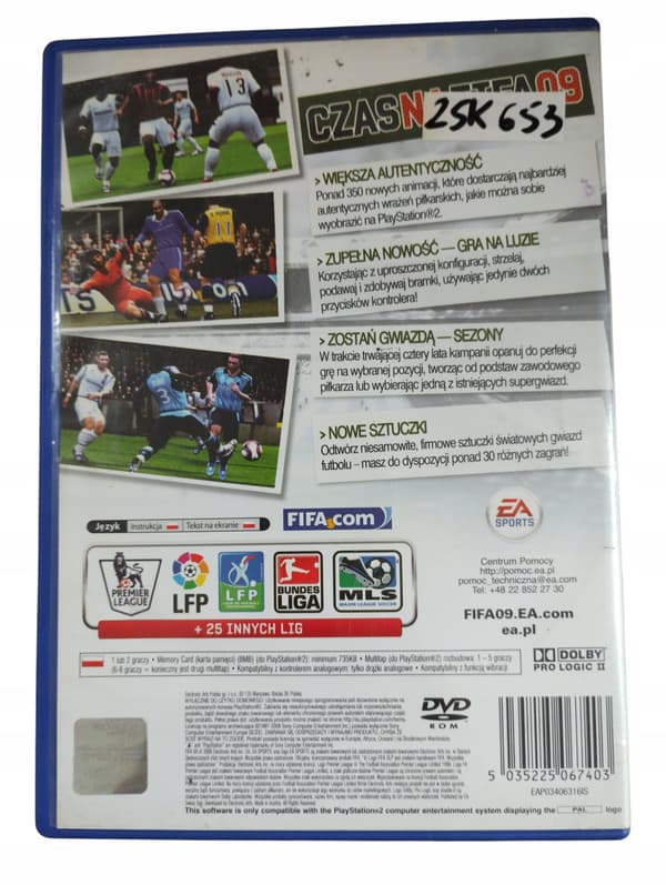 FIFA 09 SPORTS GAME FOR PS2