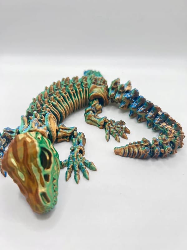 Artistic 3D Figurine – Dragon Skeleton