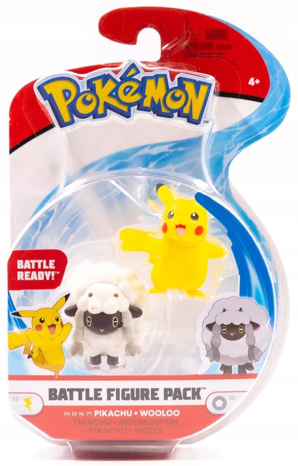 POKEMON Pikachu and Wooloo Battle Figure Pack