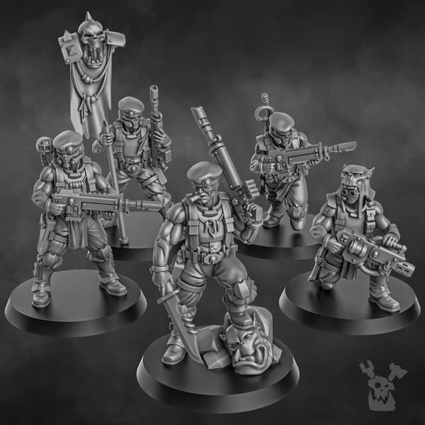 The Ork Slayers Squad (build kit) x5 DakkaDakkaSto