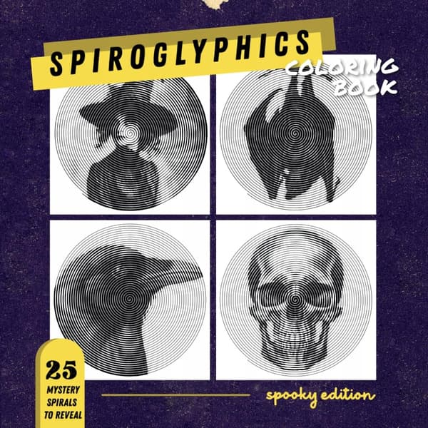 Co., Mindful Markers Spiroglyphics Colouring Book: Spooky Spirals – 25 Myste