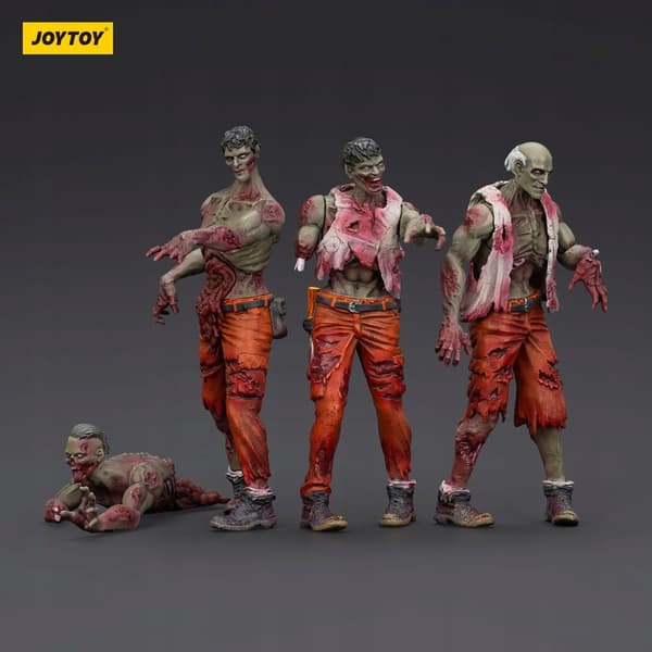 Joy Toy Zombie Dark Source Action 4-Pack Mechanic Team 8 cm Figure