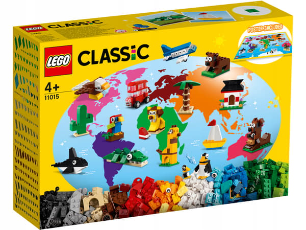 LEGO CLASSIC Animals, Plants, Objects and a Map – Around the World – 11015