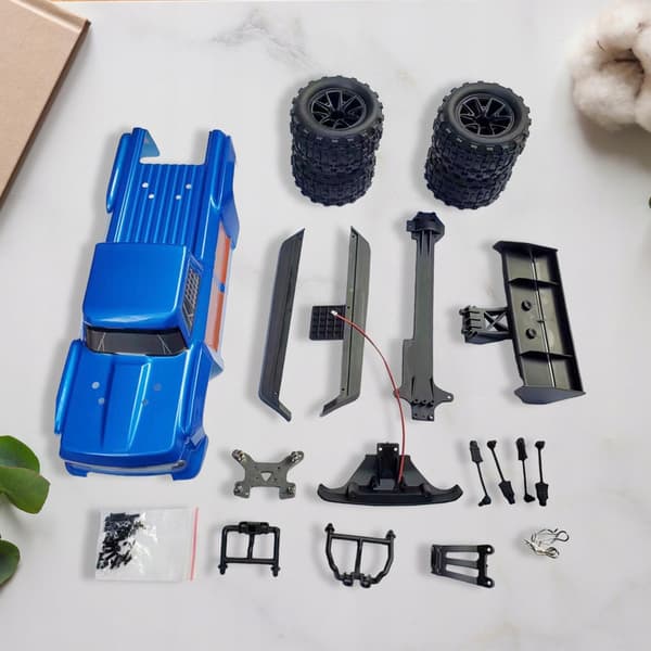 RC Body Shell DIY Replacement Parts with Wheels – Accessory for Wltoys