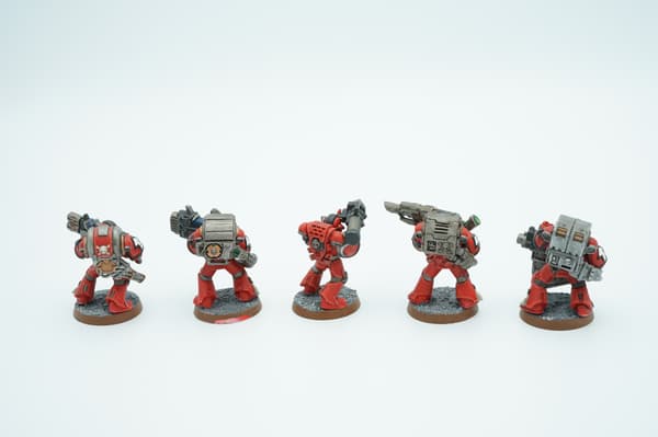 Warhammer 40k Blood Angels Devastator Squad – set of 5 plastic miniatures