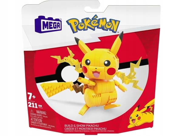 MEGA CONSTRUX BUILDING BLOCKS 211 PIECES POKÉMON PIKACHU BLOCKS
