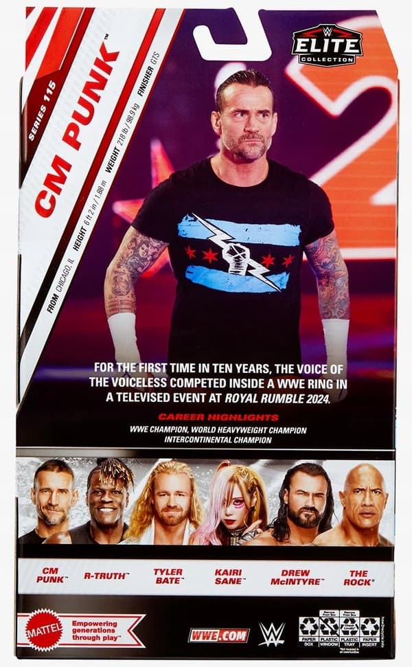 MATTEL WWE Elite CM Punk Figure