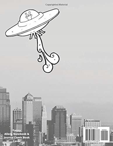 Hello, Chosen One: Funny Aliens Notebook & Journal – Comic Book Cover: Funny