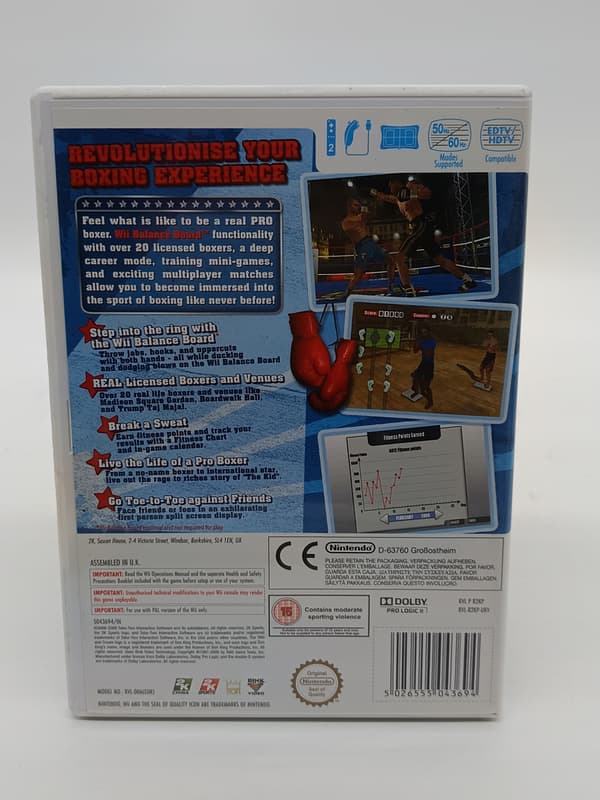 DON KING BOXING Nintendo Wii boxed set