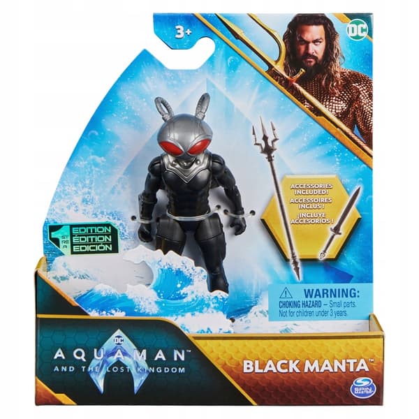 Marvel Spin Master DC Aquaman Black Manta figurine, 10 cm
