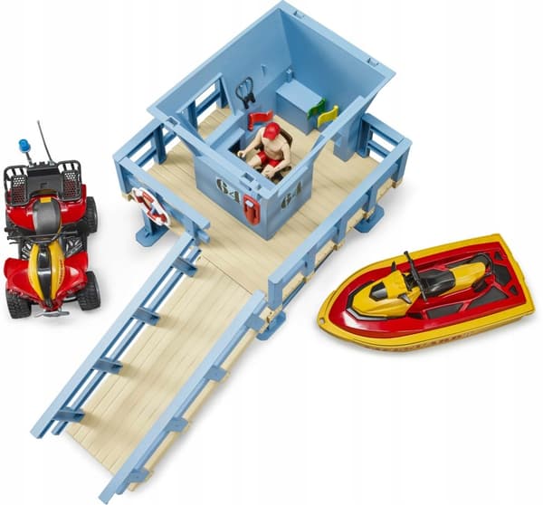 Bruder 62780 Quad Lifeguard Beach Station