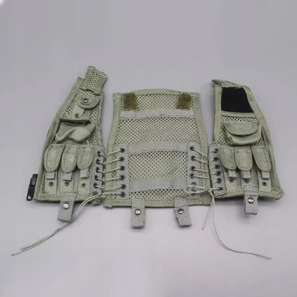 1:6 scale jungle running vest, accessories for action figures, outer vest