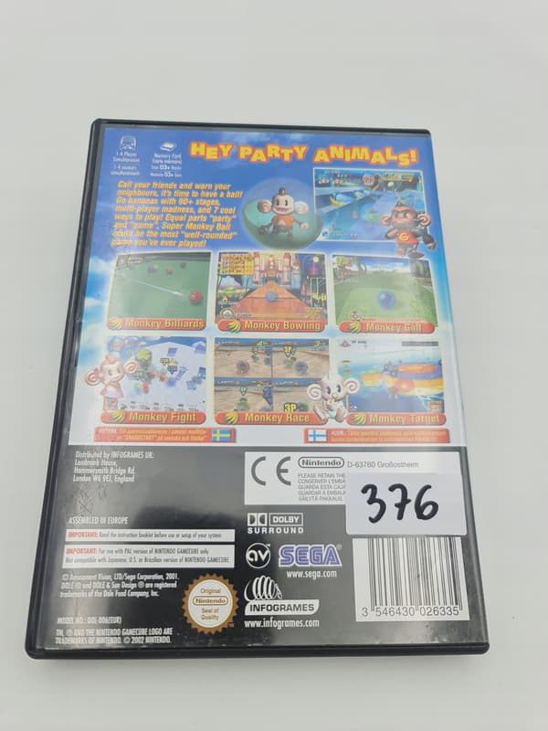 NINTENDO GAMECUBE SUPER MONKEY BALL