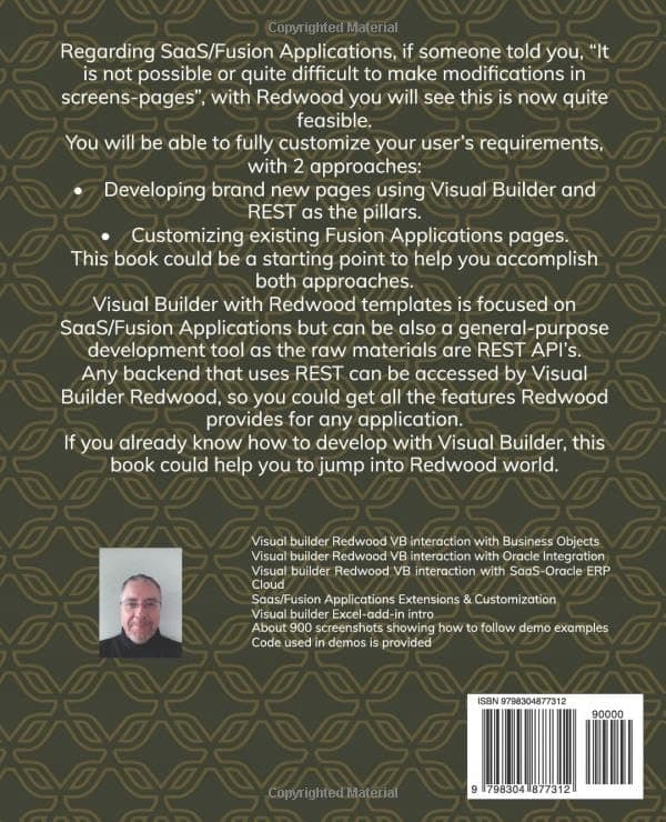 Oracle Visual Builder Redwood Cookbook 2025