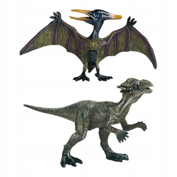 2 realistic dinosaur figurines Animal figurines Play set Ancient style E