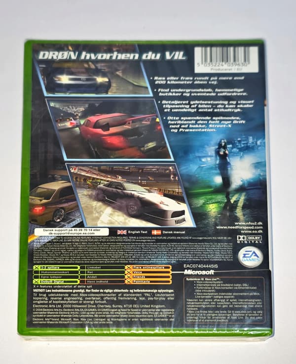 NEED FOR SPEED UNDERGROUND 2 XBOX – NEW – SEALED –