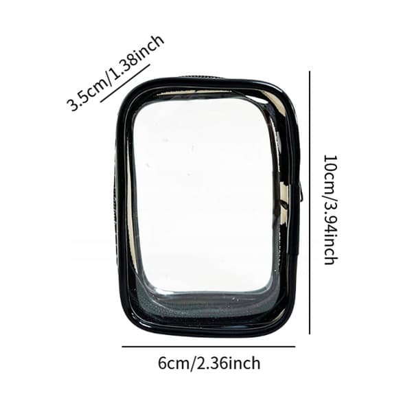 Clear PVC Figure Display Bag – Gift-wrapped Compact Backpack Decoration – Tiny Square